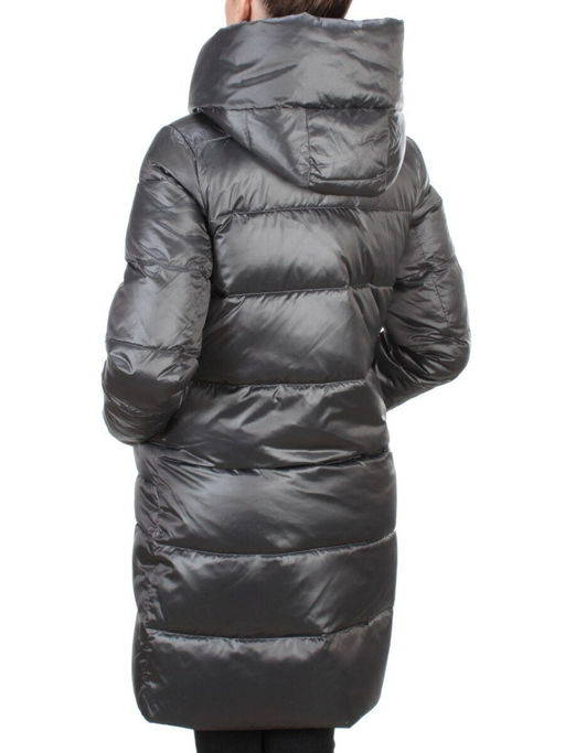 6809 DARK GREY Пальто зимнее женское KARERSITER (200 гр. холлофайбер) - Fashion фото 4