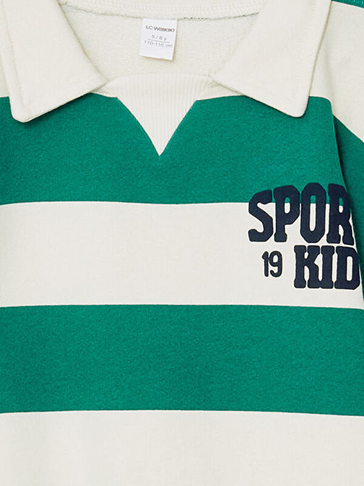 ?izgili Erkek Bebek Sweatshirt ve Pantolon 2li Tak?m - Waikiki фото 3