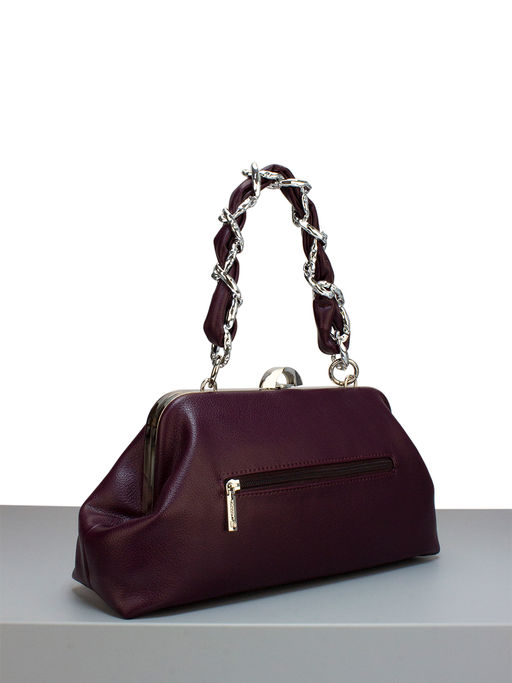 LACCOMA сумка Паола-22-Л815-ежевичный эко кожа хлопок фото 3