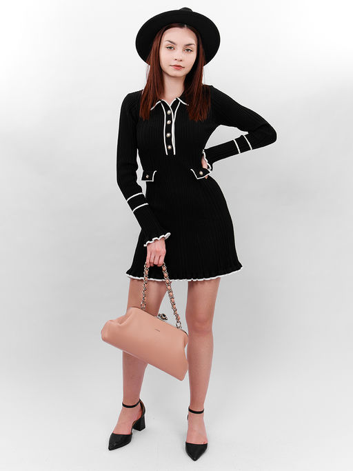 LACCOMA сумка Паола-Л815-пыльная роза эко кожа хлопок  фото 8