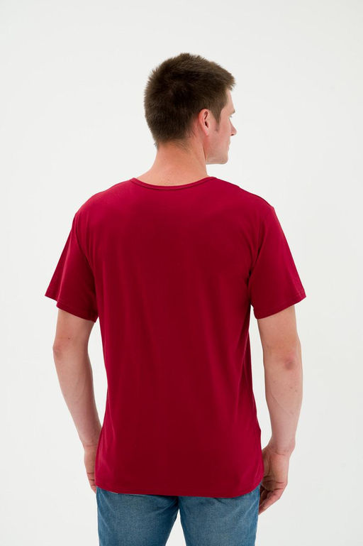 Футболка мужская из кулирки бордо - Амадэль фото 6