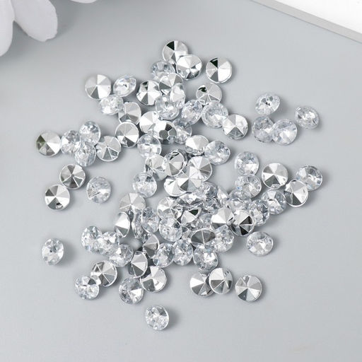 Цена за 2 шт. Декор для творчества в бутылочке Стразы. Прозрачный набор 250 шт d=0,6 см 4х3х3 см - Арт узор фото 4