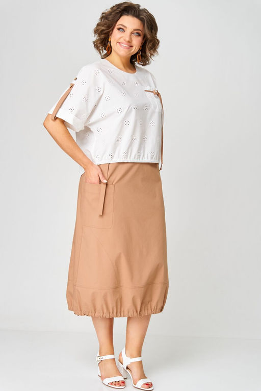 Костюм Aira Style 24122 молочно-бежевый