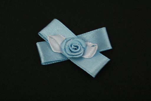BLITZ Цветок розочка на банте №17 10 шт №48 голубой