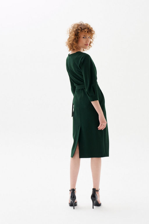 Платье со спущенной линией плеча Selena (Цвет: Темно-зелёный) - Morozov Amavie фото 3