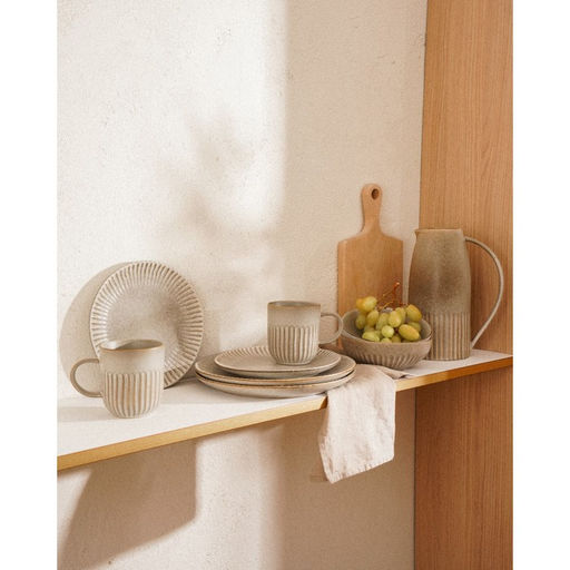 Тарелки SL Home Монти, d=21 см, набор 2 шт., фарфор, серые