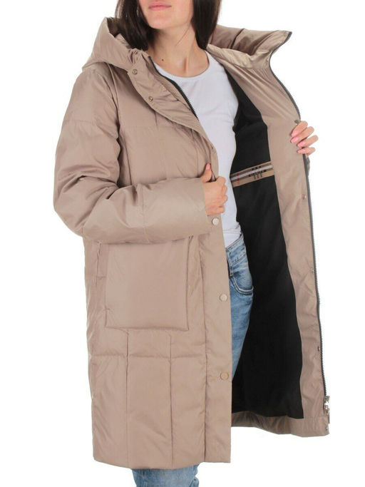 22342 DK.BEIGE Куртка зимняя женская (150 гр. холлофайбера) - Fashion фото 6