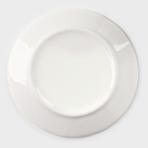 Чайная пара керамическая Роскошь, 3 предмета: кружка 200 мл, блюдце d=15 см, ложка h=13 см, цвет белый - Simaland фото 6