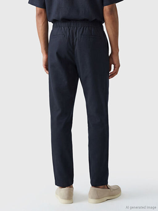 Брюки Regular Fit мужские с эффектом льна