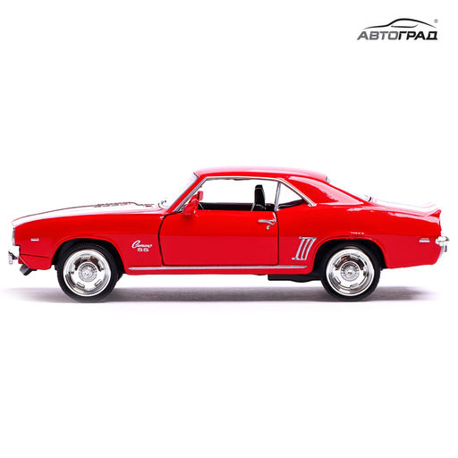 Машина металлическая CHEVROLET CAMARO SS, 1:32, открываются двери, инерция, цвет красный - Автоград фото 6