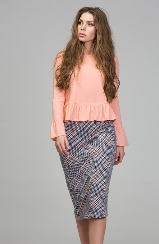 Романтичная блузка персиковый - Donna saggia фото 3