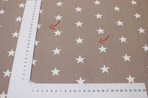 Бязь Звездочки на бежево-кофейном, СОРТ2, ш.1.5м, хлопок-100%, 110гр/м.кв - Купава фото 4