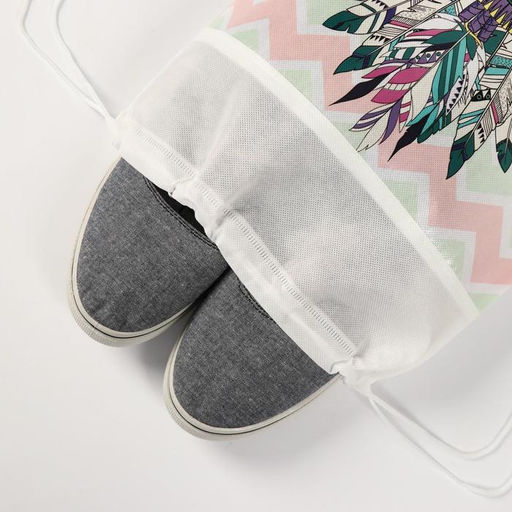 Мешок для обуви «Енот» (нетканый материал) 41×30 см