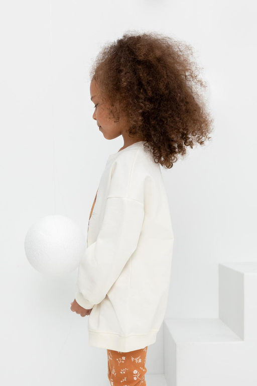 КР 302186/молочный джемпер для дев