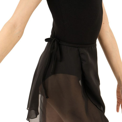 Юбка гимнастическая Grace Dance, с запахом, р. 26-28, цвет чёрный  фото 4