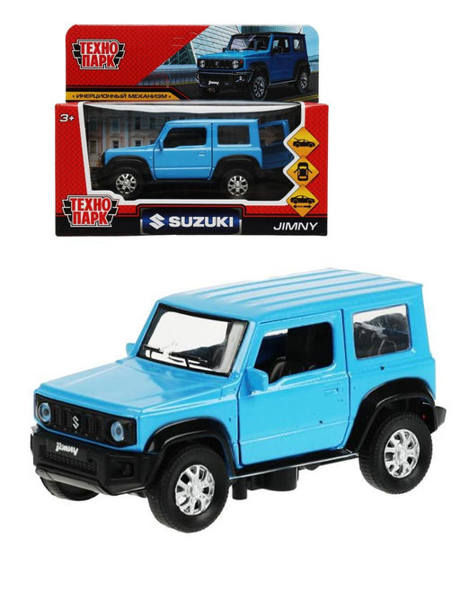 . Модель "Suzuki Jimny" металл 11,5 см, двери, багаж, инерц, синий, арт.JIMNY-12-BUBK