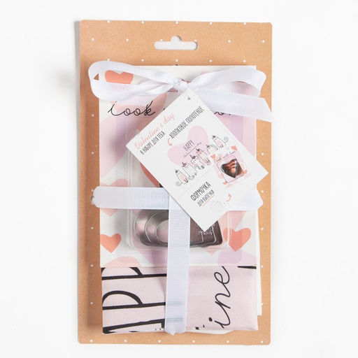 Набор Love forever полотенце 40х73см, саржа 190гр/м2, формочки для печенья - Этель фото 6