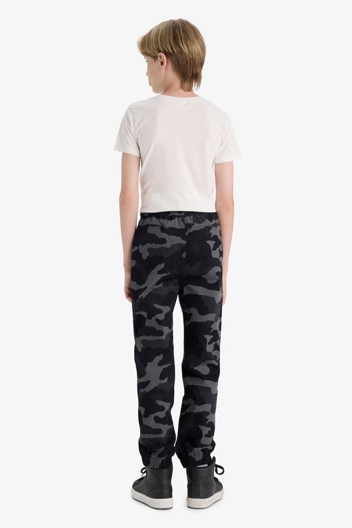 Jogger Fit Kamuflaj Desenli Gabardin Pantolon Erkek _ocuk - Defacto фото 7