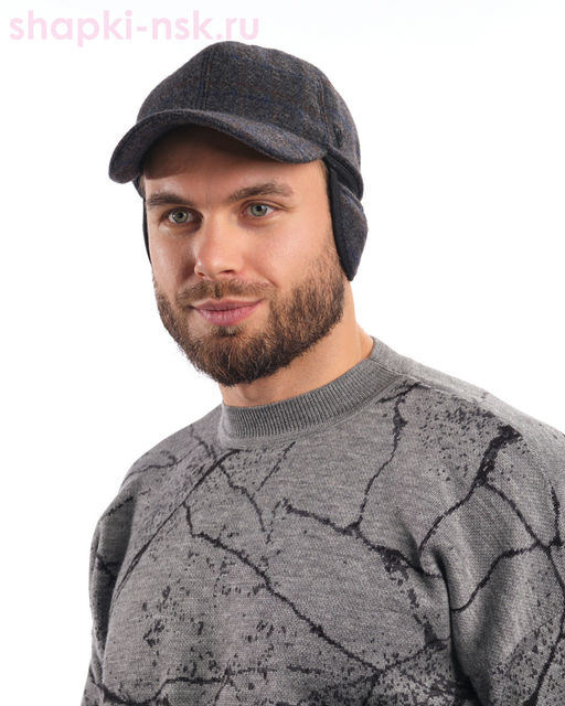 071-34 Бейсболка мужская флис (56-62)