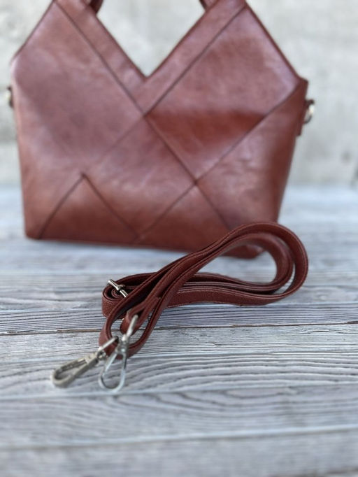 Женская сумка из эко кожи 0025 Рыжий - Sergio valentini фото 3