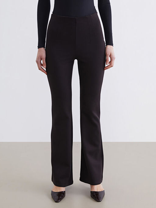 Dar Fit ?spanyol Pa?a Kad?n Pileli Pantolon