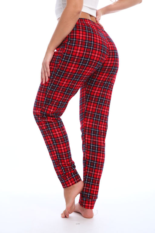 Брюки пижамные женские в клетку