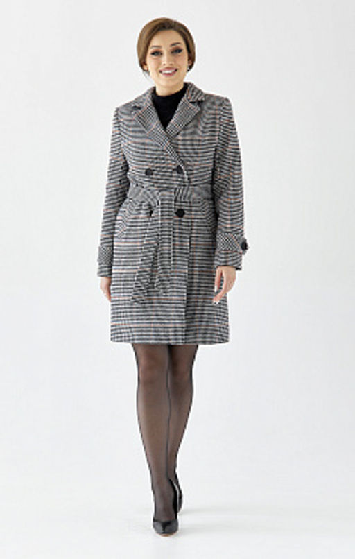 Пальто женское демисезонное 25570 (клетка britny) - Kankan фото 5