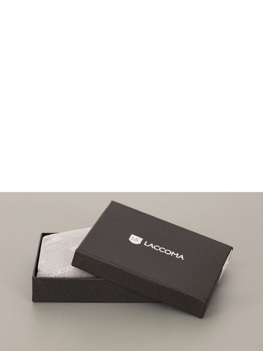 LACCOMA зажим для денег V168-R25A-черный натуральная кожа  фото 5