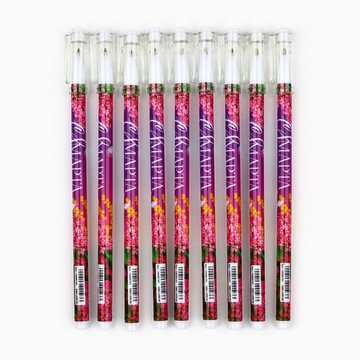 Цена за 10 шт. Ручка шариковая, синяя паста, 0.5 мм, пластик С 8 марта - Artfox фото 4