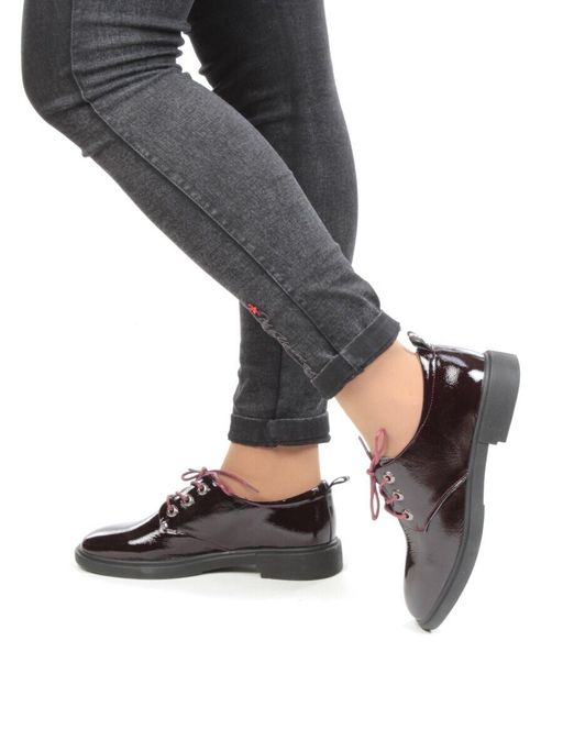 DCO36-2 WINE Полуботинки женские (натуральная кожа) - No name фото 3