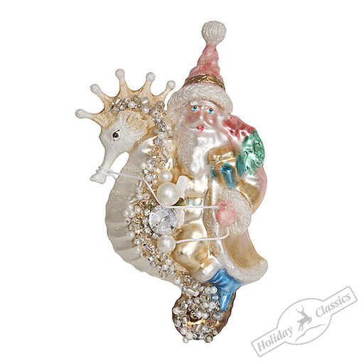 Морской Санта (стекло) 7,5х6,5х14 см