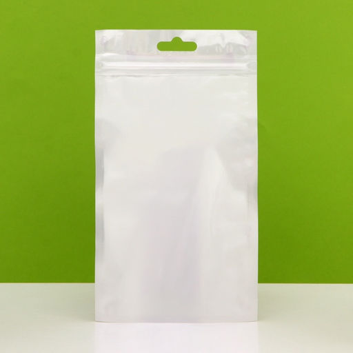 Цена за 100 шт. Пакет Zip-lock ПП, белый, со сплошным окном, плоский, еврослот,10×18 см