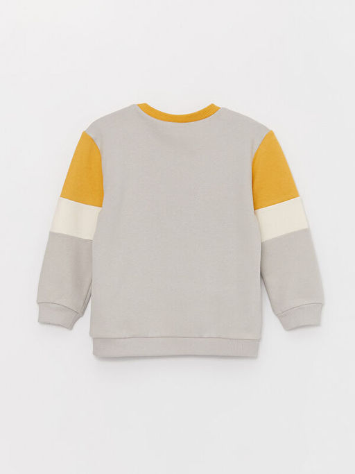 Bisiklet Yaka Uzun Kollu Mickey Mouse Bask?l? Erkek Bebek Sweatshirt - Waikiki фото 3