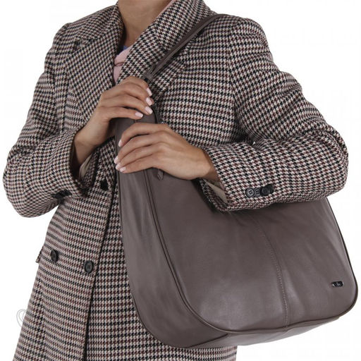 Сумка женская кожаная 99516 khaki Velina Fabbiano-Safena в Новосибирске