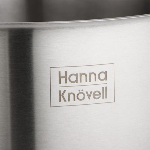 Кастрюля Hanna Knövell HoReCa, 40 л, толщина 0.8 мм, 201 сталь, дно 3.2 мм, с крышкой, с теплораспределительным слоем, индукция, нержавеющая сталь