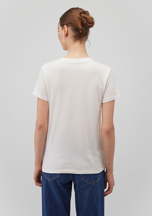 Kedi Istanbul Bask?l? Beyaz Tisort - Mavi фото 4