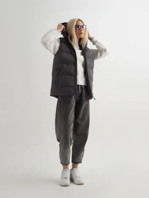 Жилет с капюшоном, утепленный стеганный универсальный Saimaa  фото 3