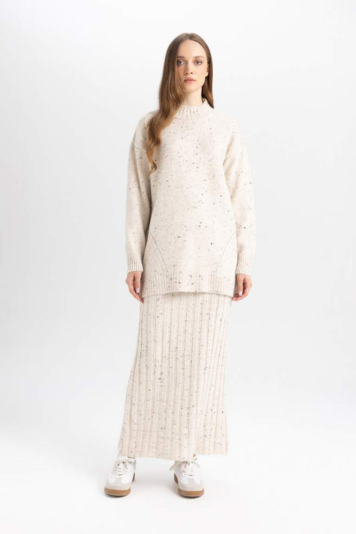 Туника свободного кроя с полуводолазкой - Defacto фото 2