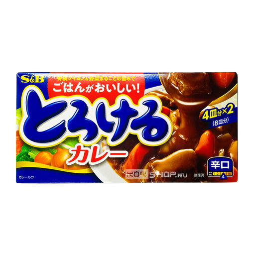 Соус Карри Пикантный Микс (острый) S and B S&B, Япония, 144 г Акция