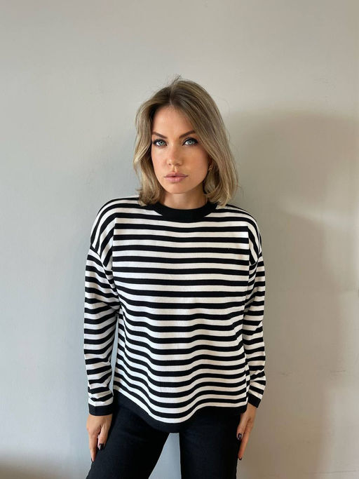 K11923 Джемпер (вязаный трикотаж) ЧЕРНЫЙ