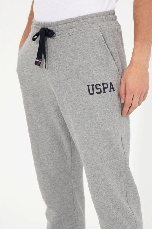 Мужские серые меланжевые спортивные штаны - U.s. polo assn фото 5