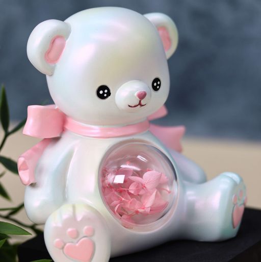 Ночник Teddy bear, white (11 см), пластик