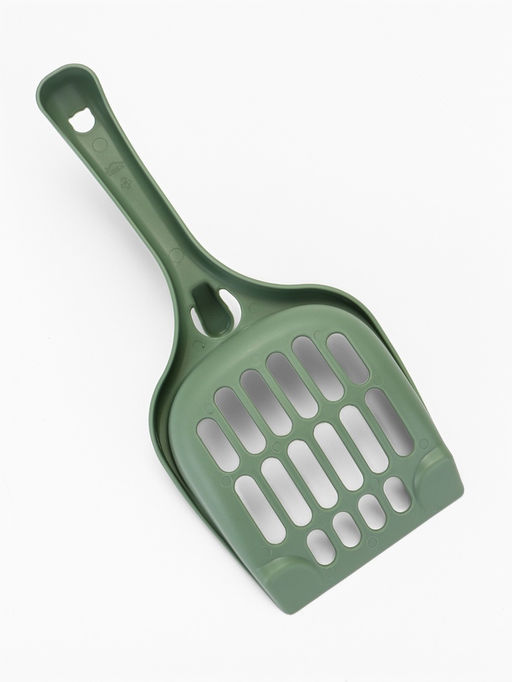 Цена за 5 шт. Совок для кошачьего туалета 22.5×10×5 см, Soft-touch, изумруд