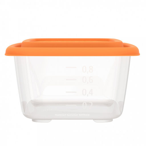 Контейнер для продуктов "Гурман" 1,1л, 19,4х13,1х7,5см, полипропилен, подходит для СВЧ и заморозки (Россия)