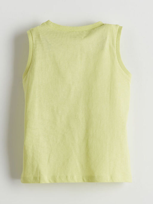 Bisiklet Yaka Bask?l? Erkek ?ocuk Atlet ve ?ort 2li