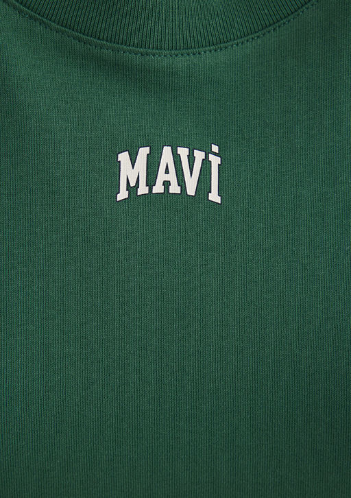 Mavi Logo Bask?l? Yesil Crop Tisort  фото 7