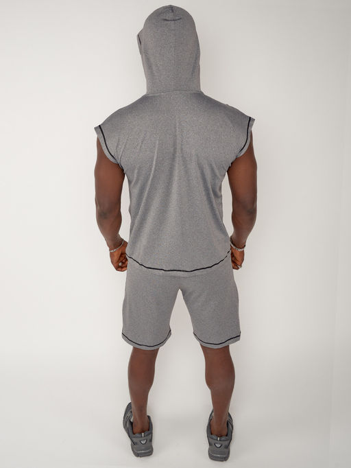 Спортивный костюм летний мужской светло-серого цвета 2262SS - FUYOUKAI фото 11