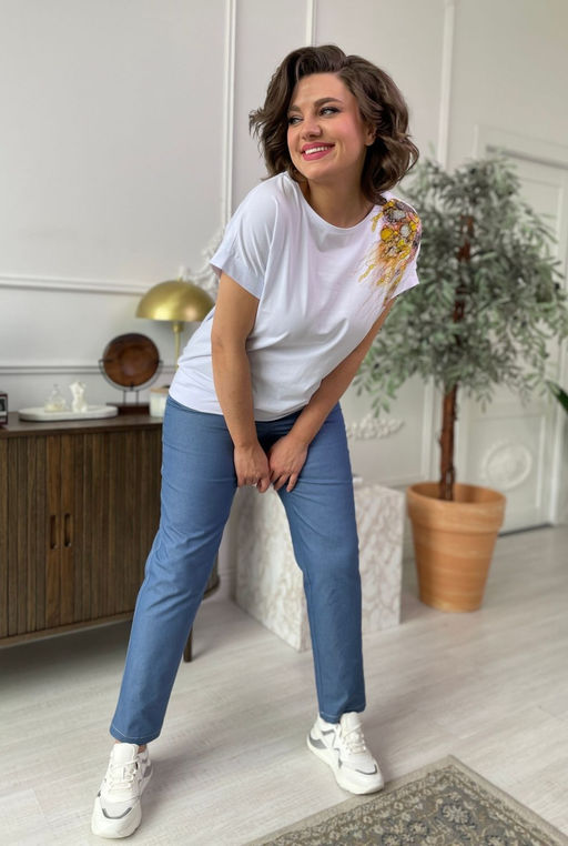 Джемпер Rumoda 2132 белый  фото 4