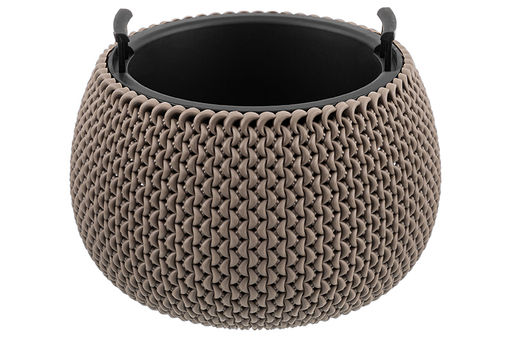 Кашпо 2,3 л 24*24*16 см Сфера серо-коричневое (модель 572) - Elan gallery фото 10