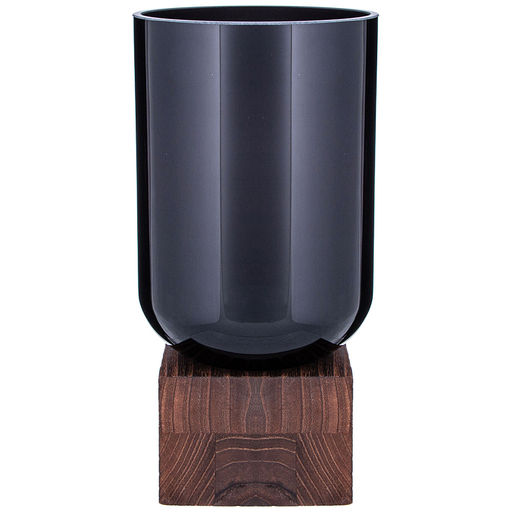 ВАЗА WOODY GREY 13*13*25 CM